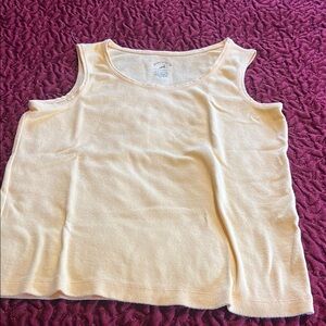 White stag tee Cream Sleeveless Top